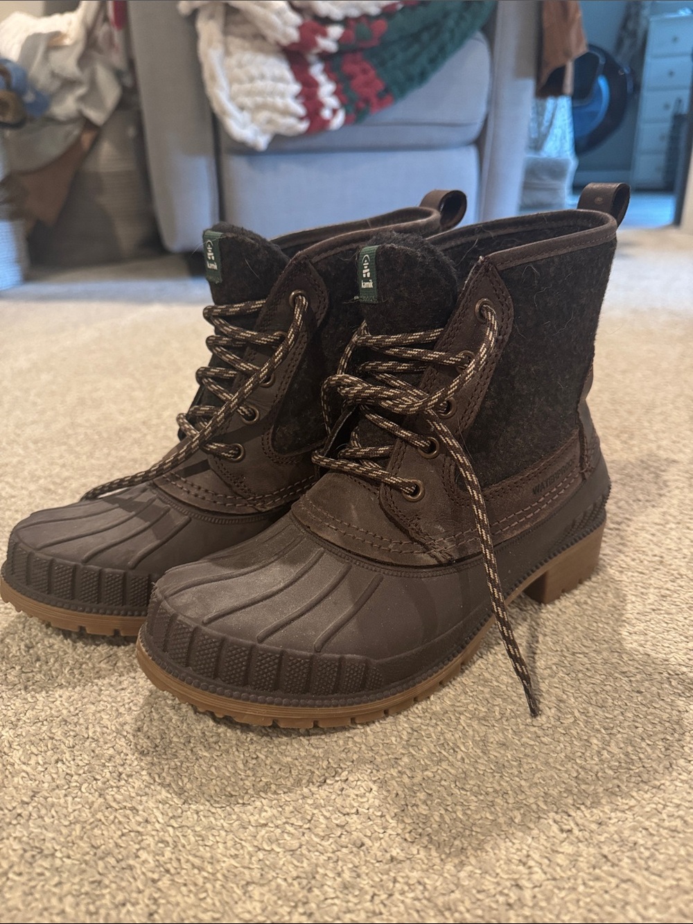 Kamik Brown Insulated Rain & Snow Boots